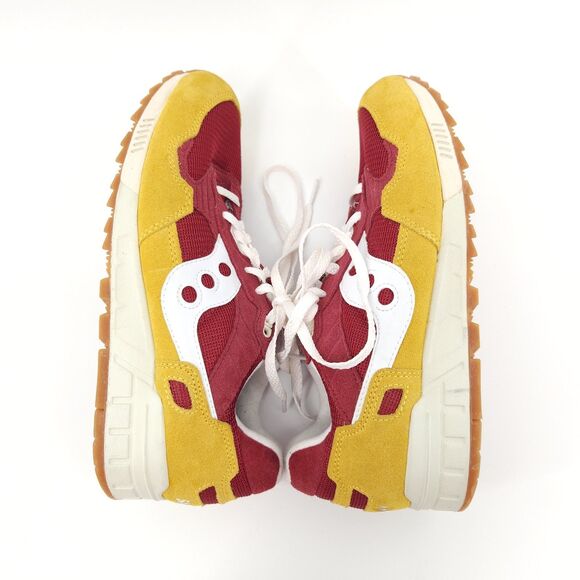 Saucony Red and Yellow Athletic Sneakers - Picture 4 of 9